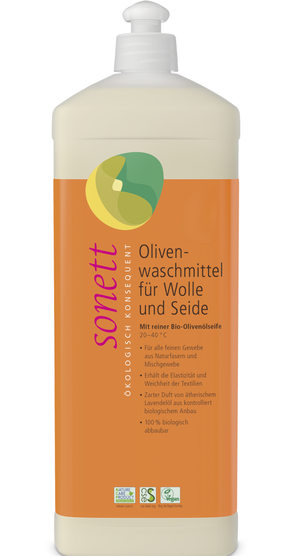 Sonett Olivenwaschmittel für Wolle und Seide