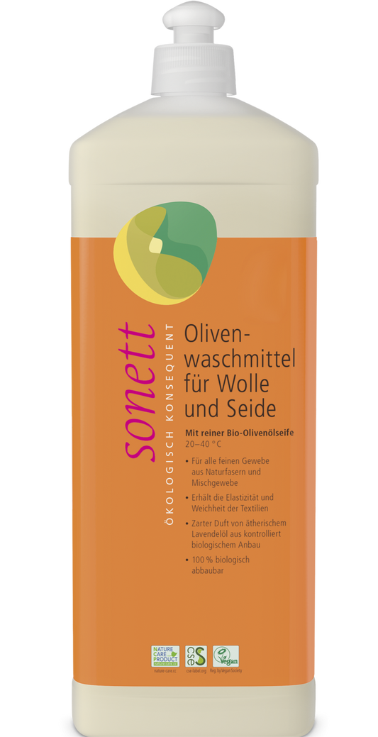 Sonett Olivenwaschmittel für Wolle und Seide