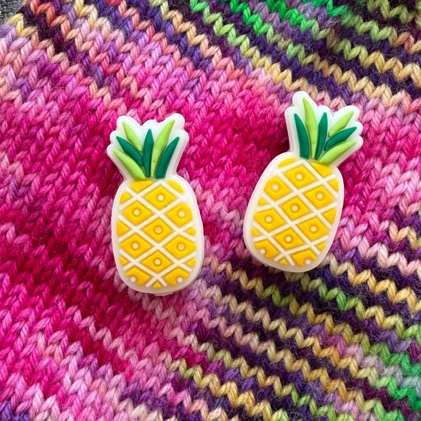 Maschenstopper Ananas aus Silikon