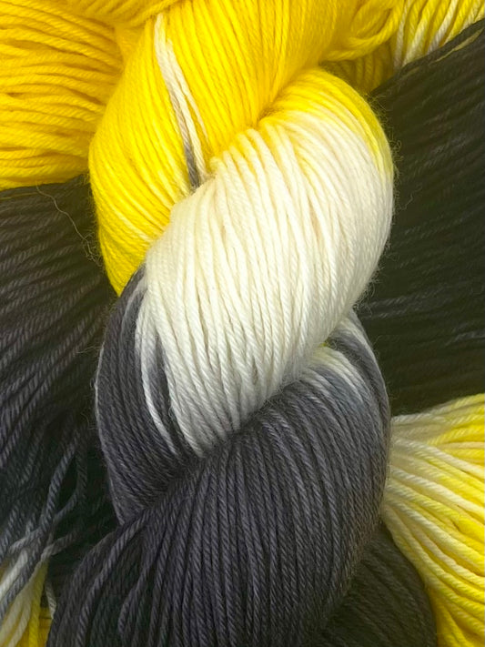 Gelb-Schwarz - 4 Socks