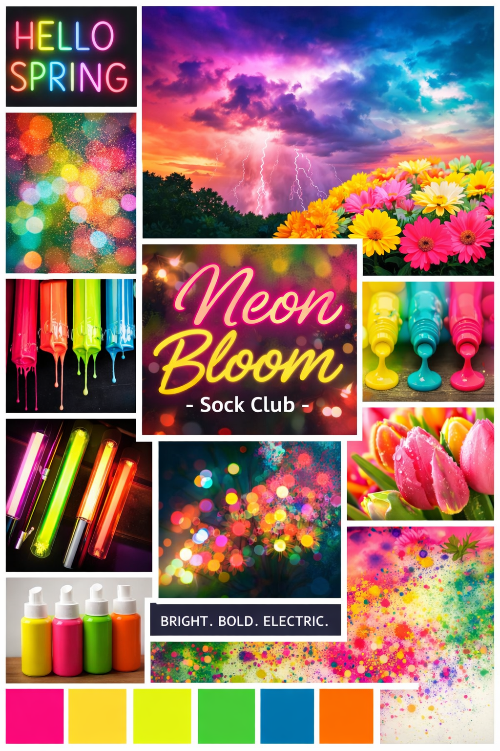 Neon Bloom - Sock Club