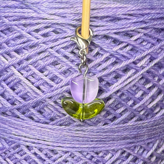 Maschenmarkierer Tulpe Glas