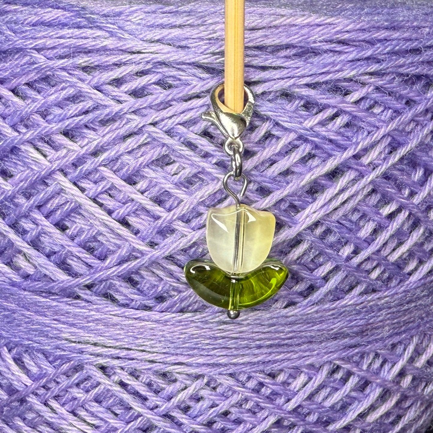 Maschenmarkierer Tulpe Glas