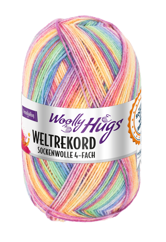 Woolly Hugs Weltrekord Sockenwolle 100g - VORBESTELLUNG