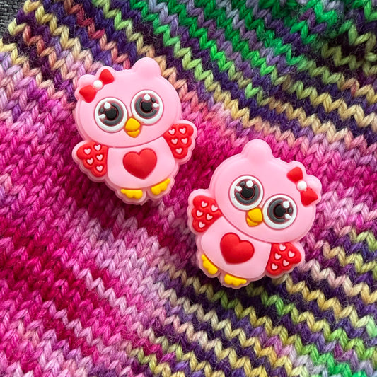 Maschenstopper Eule aus Silikon