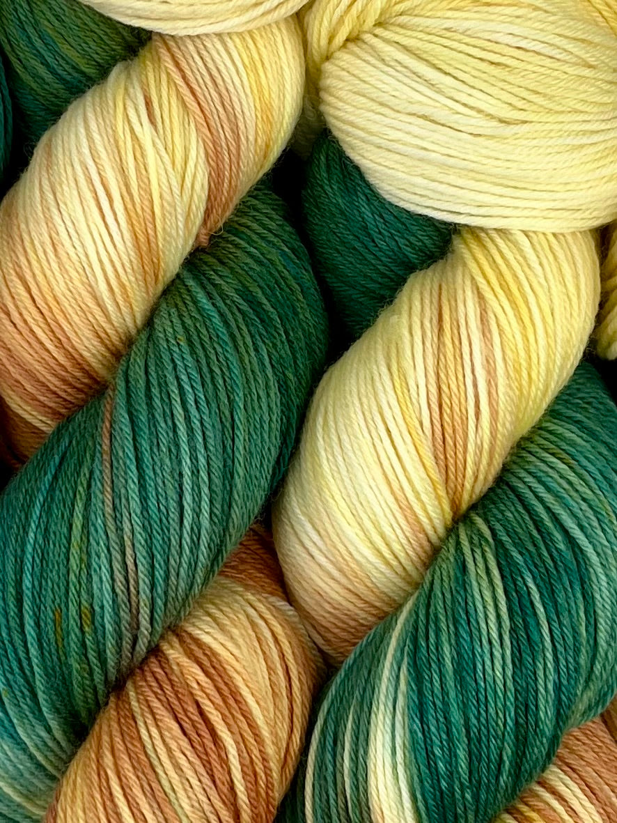 Sonnenflecken im Moos - Merino High Twist AZ