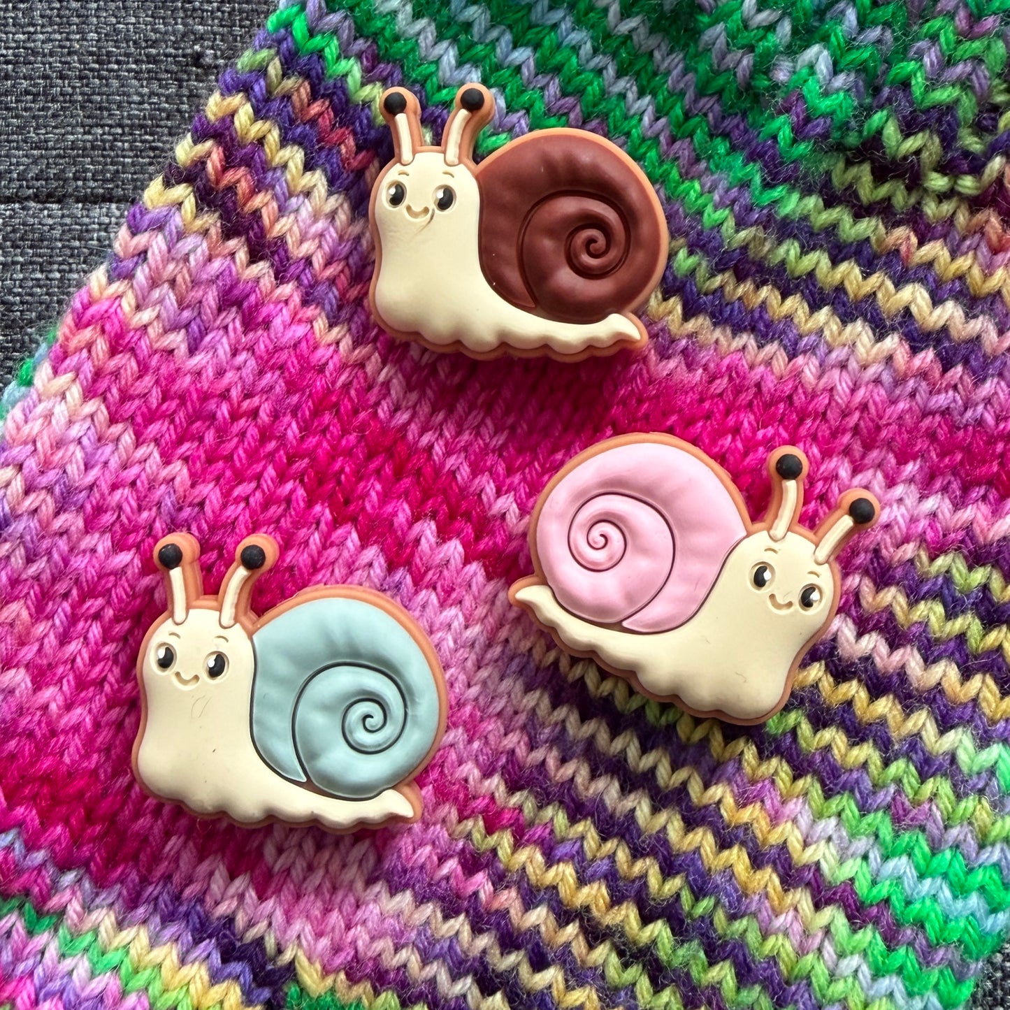 Maschenstopper Schnecke aus Silikon