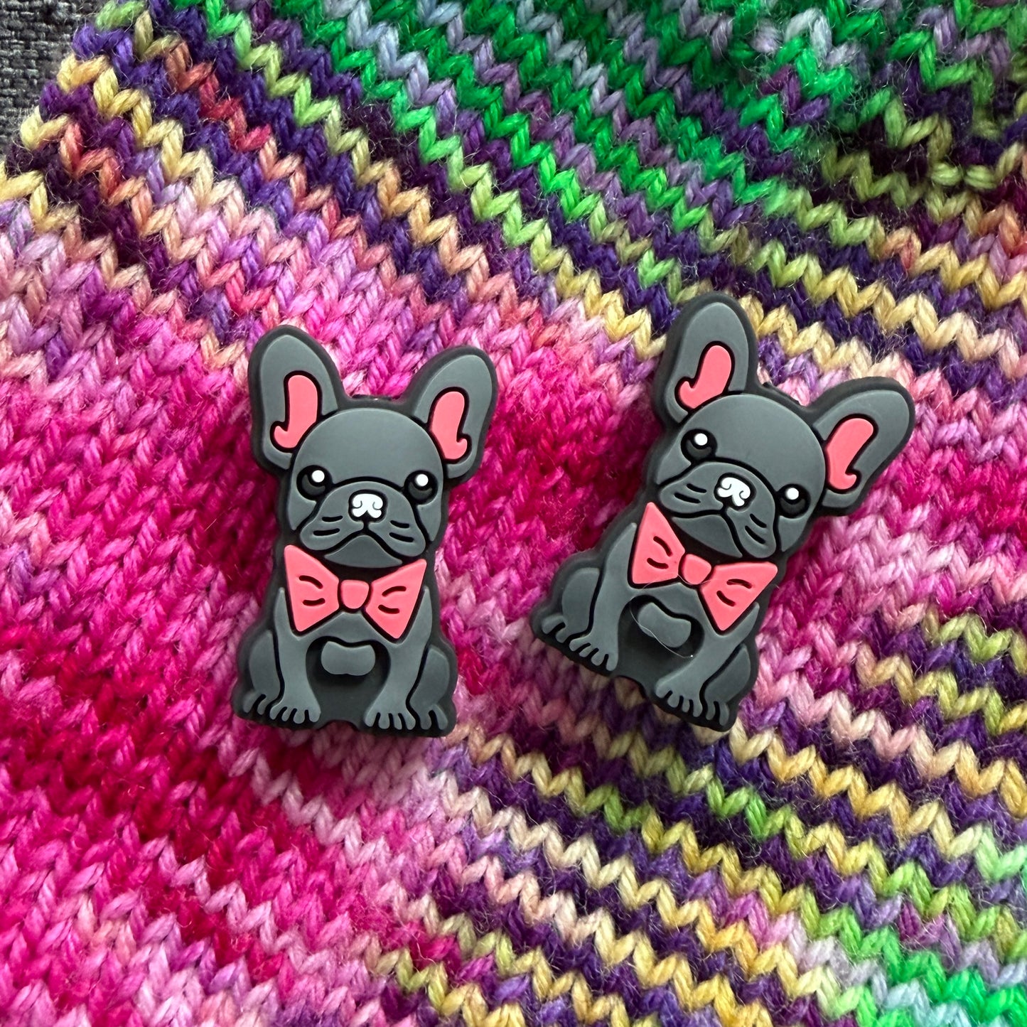 Maschenstopper Frenchie aus Silikon