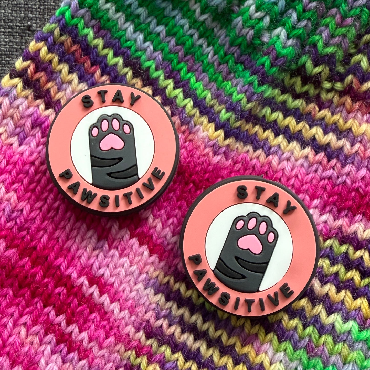 Maschenstopper Stay Pawsitive aus Silikon