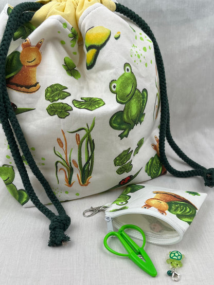 Projekttasche mit kleinem Täschchen