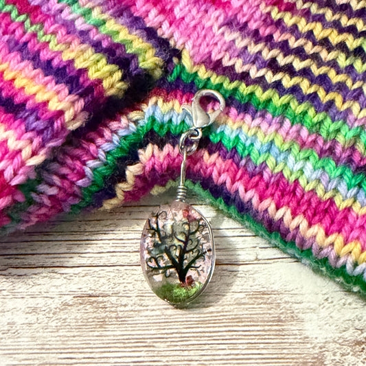 Maschenmarkierer Sakura aus Glas