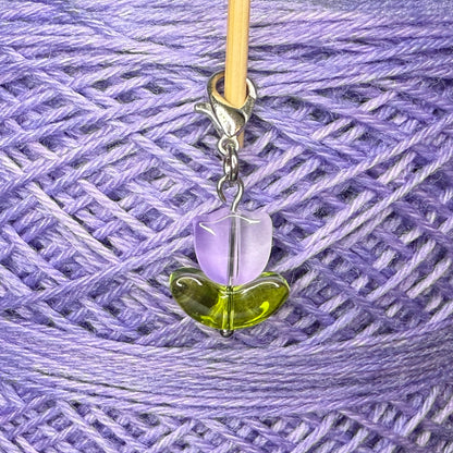 Maschenmarkierer Tulpe Glas