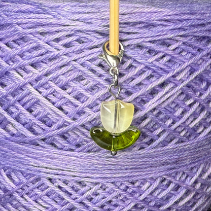 Maschenmarkierer Tulpe Glas