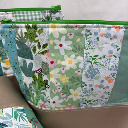 Projekttasche Patchwork mit Zipper