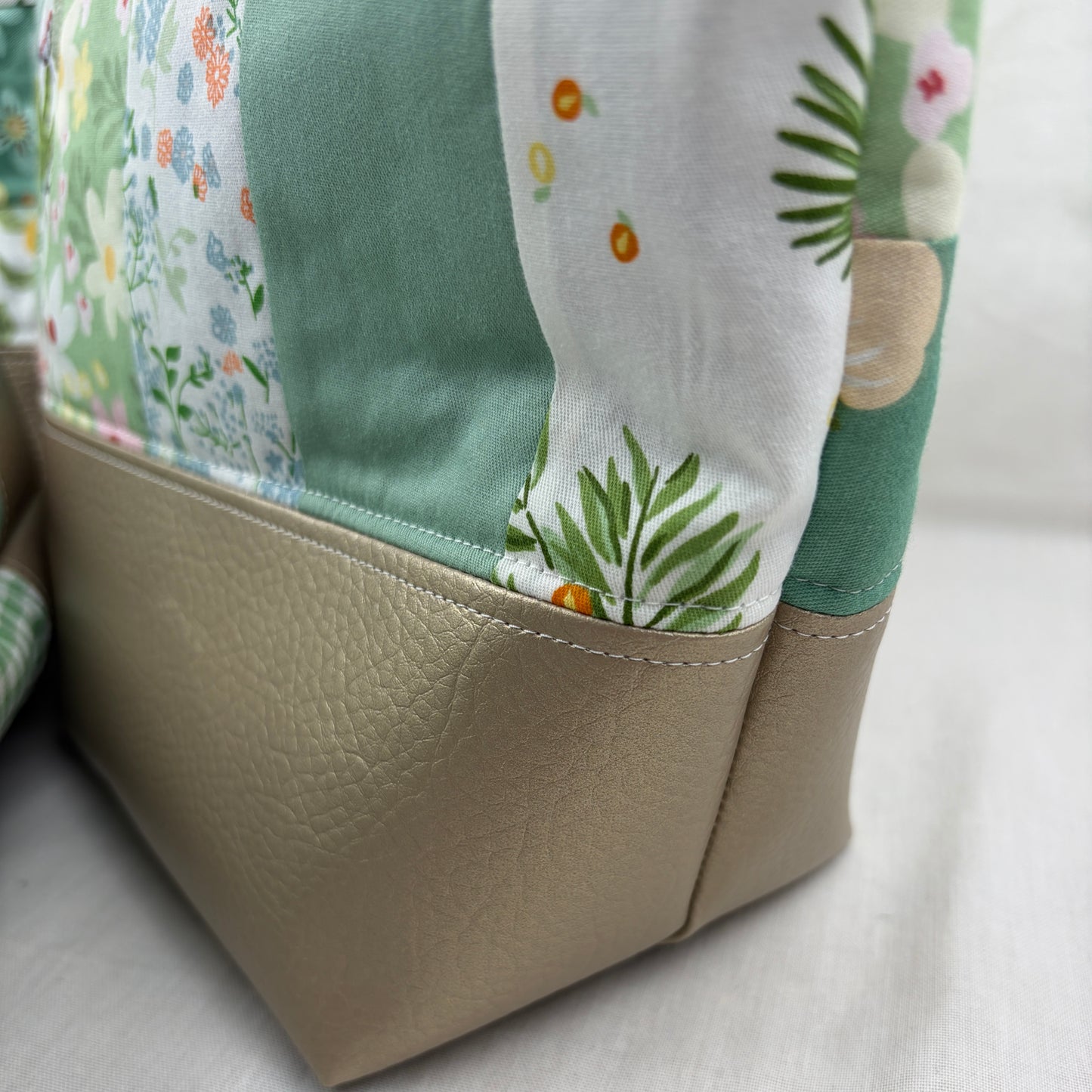 Projekttasche Patchwork mit Zipper