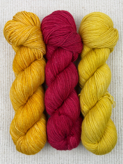 Rot und gelb - Silpaka 4ply