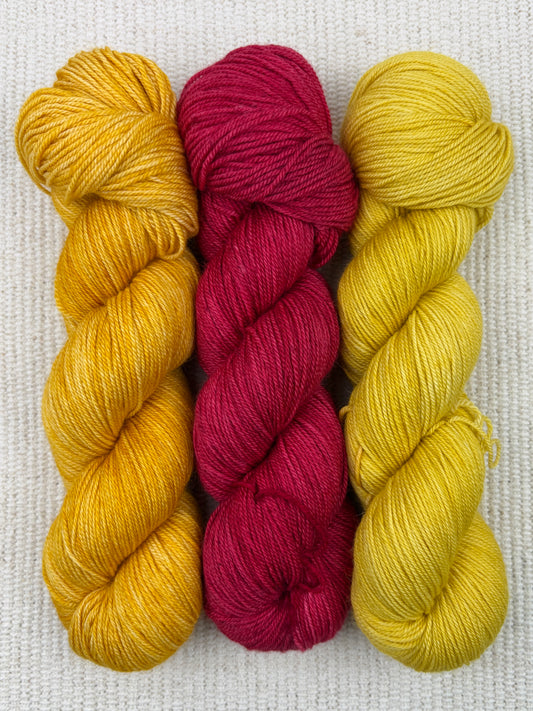 Rot und gelb - Silpaka 4ply