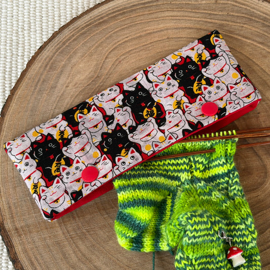 Lucky Cat Needle Case