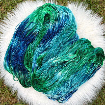 Peacock Feather - Sock Set Titanium hand-dyed