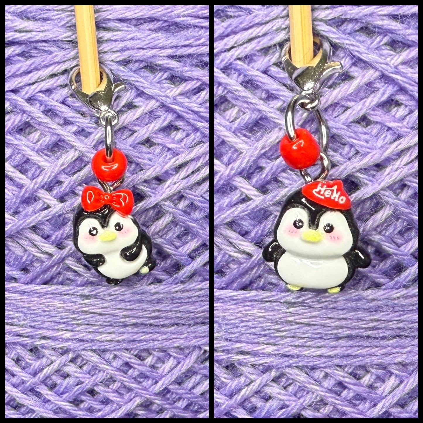 Maschenmarkierer Pinguin Harz