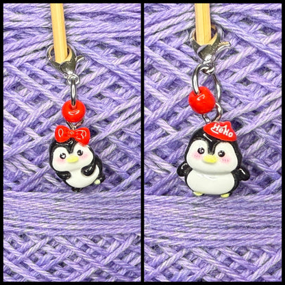 Maschenmarkierer Pinguin Harz