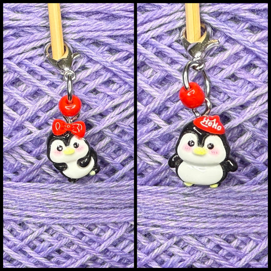 Maschenmarkierer Pinguin Harz